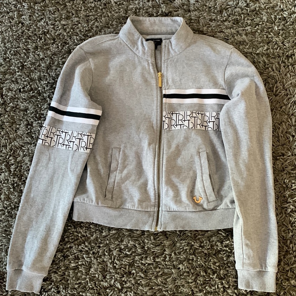True Religion Zip Up Sweatshirt